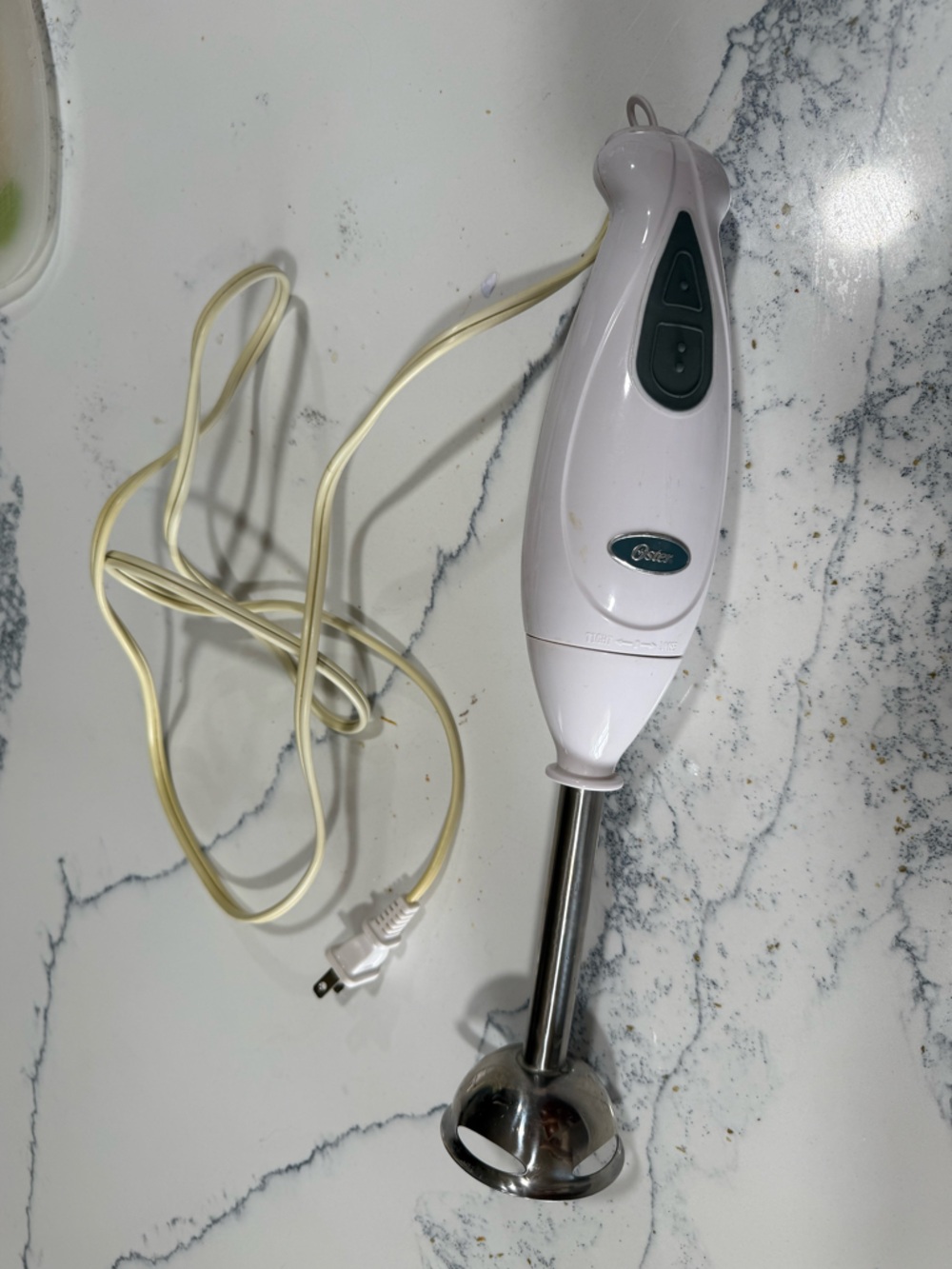 Oster White Immersion Hand Blender with Stainless Shaft